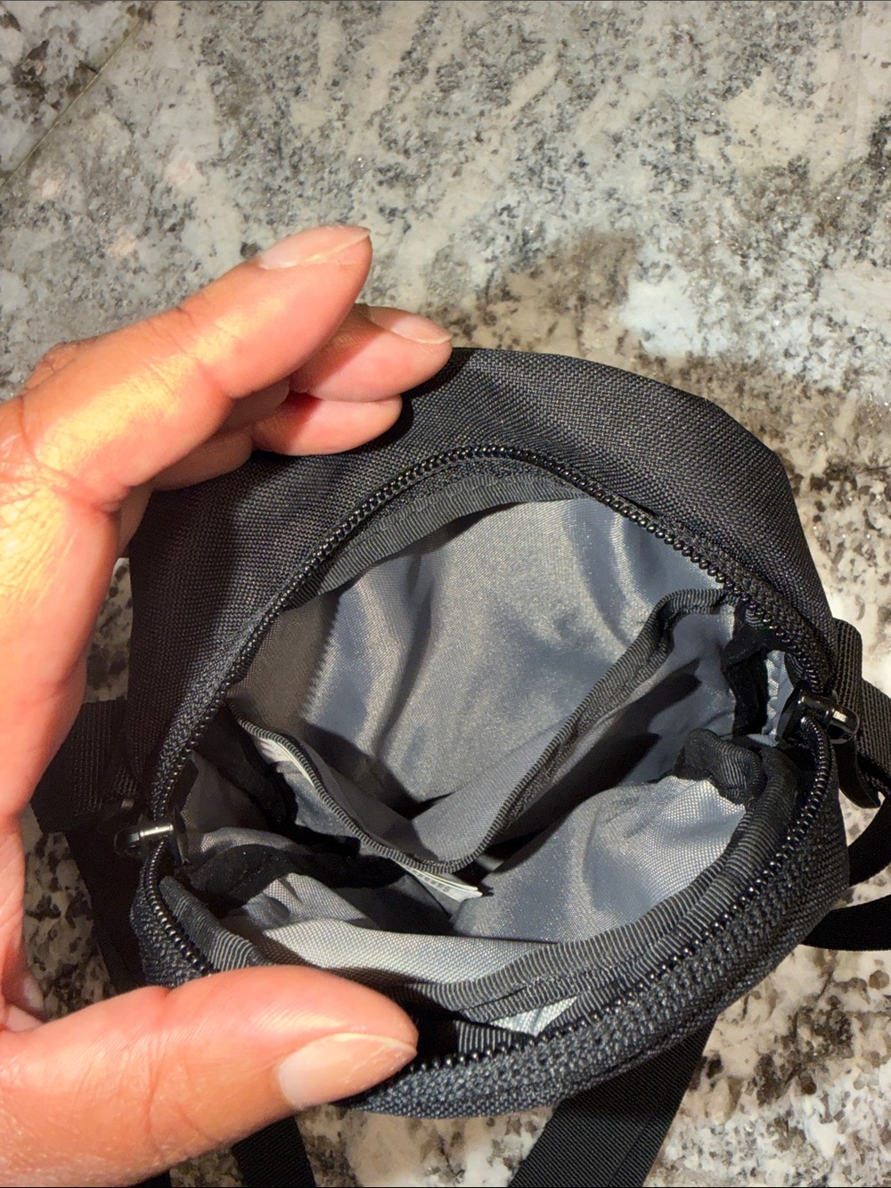 The North Face Black Compact Crossbody Belt Bag with Bungee - Picture 7 of 8